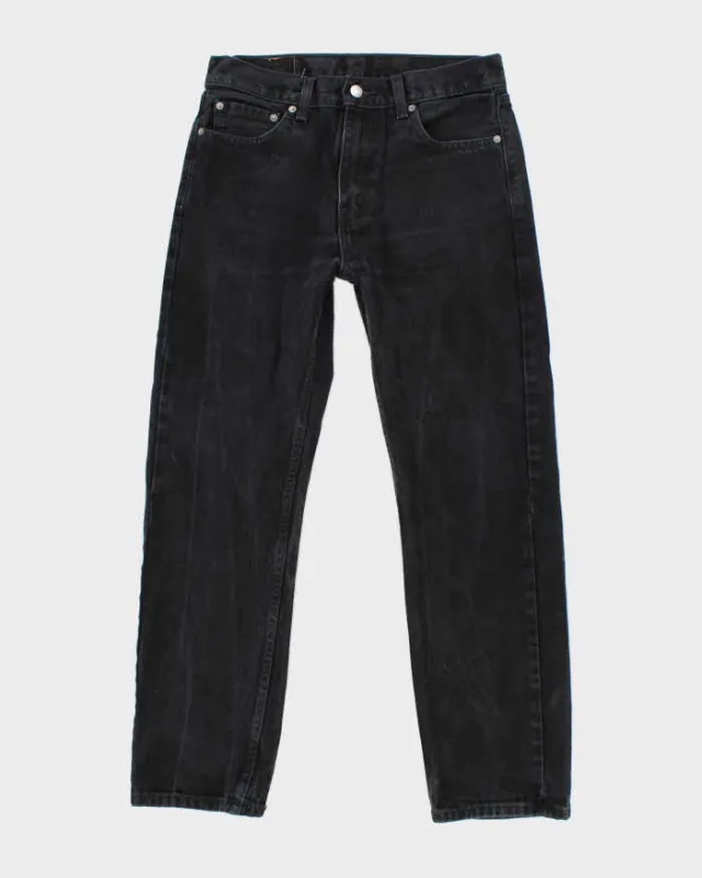 Vintage Levi's 501 Black Dark Wash Straight Fit Jeans - W30 L27 sold by Rokit
