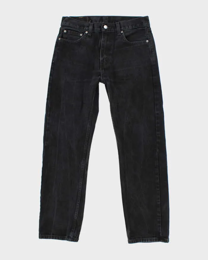 Vintage Levi's 501 Black Dark Wash Straight Fit Jeans - W30 L27 sold by Rokit