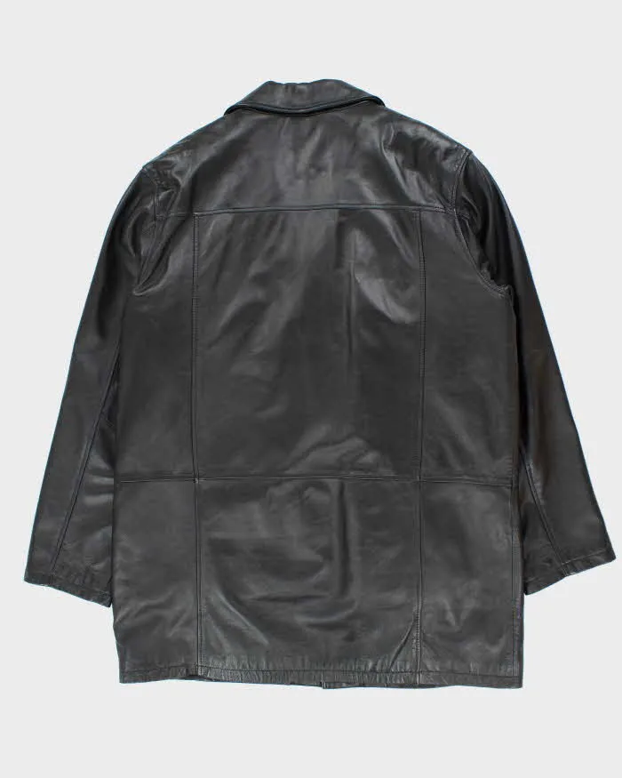 Vintage 90's Danier Heavyweight Button Up Leather Jacket - XL sold by Rokit product image thumbnail 2