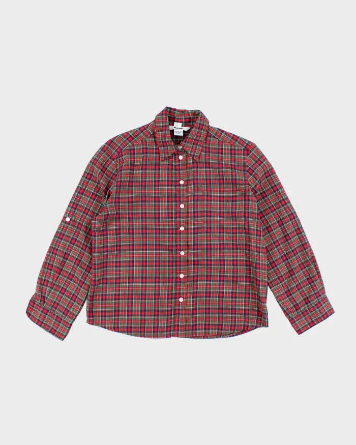 Vintage 90s Alia Tartan Blouse - L sold by Rokit