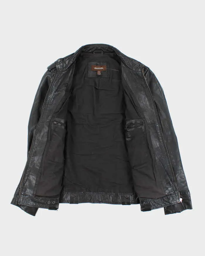 Vintage Danier Black Leather Jacket - L sold by Rokit product image thumbnail 5
