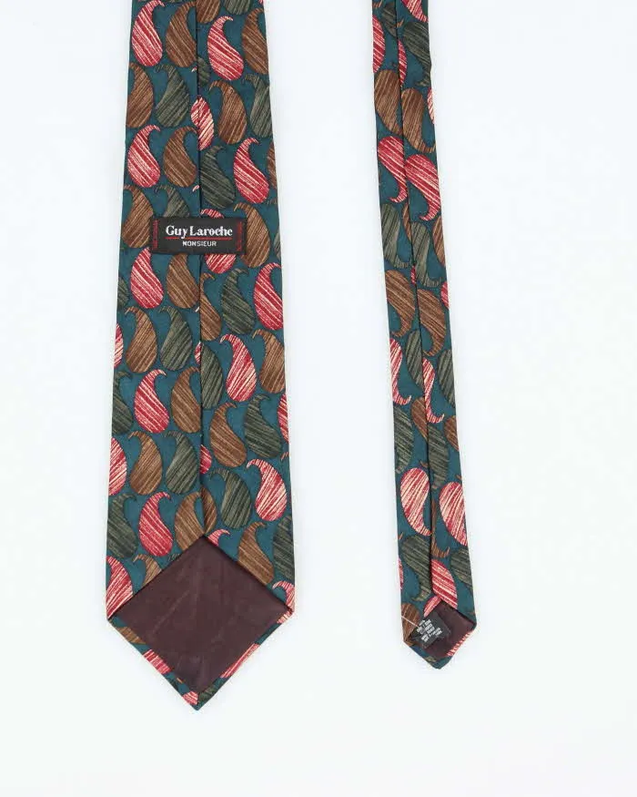 Vintage 80's Guy Laroche Patterned Tie sold by Rokit product image thumbnail 2