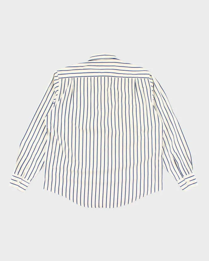 Vintage 90's Yves Saint Lauren Striped Button Up Shirt - M sold by Rokit product image thumbnail 2