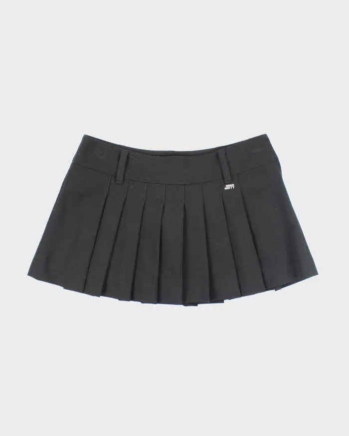Vintage Y2k 00s Miss Sixty Black Pleated Mini Skirt - S sold by Rokit
