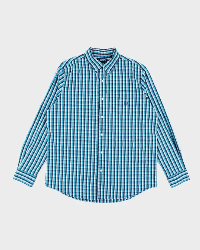 Vintage Chaps Checked Long Sleeve Shirt - XL sold by Rokit