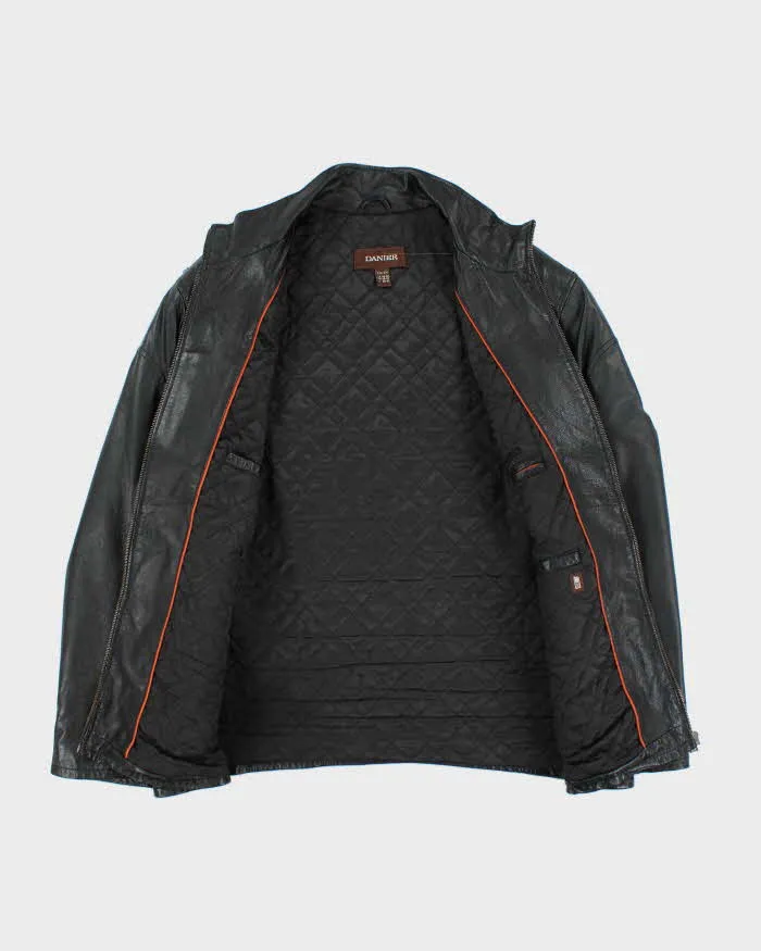 Vintage Danier Black Leather Jacket - XXL sold by Rokit product image thumbnail 5