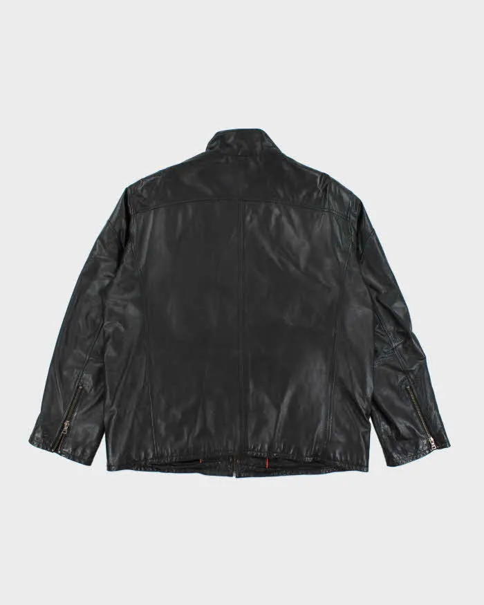 Vintage Danier Black Leather Jacket - XXL sold by Rokit product image thumbnail 2