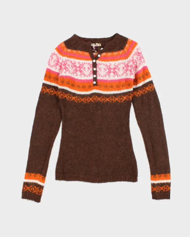 Vintage Y2k 00s Buffalo Mohair Blend Jumper - S sold by Rokit