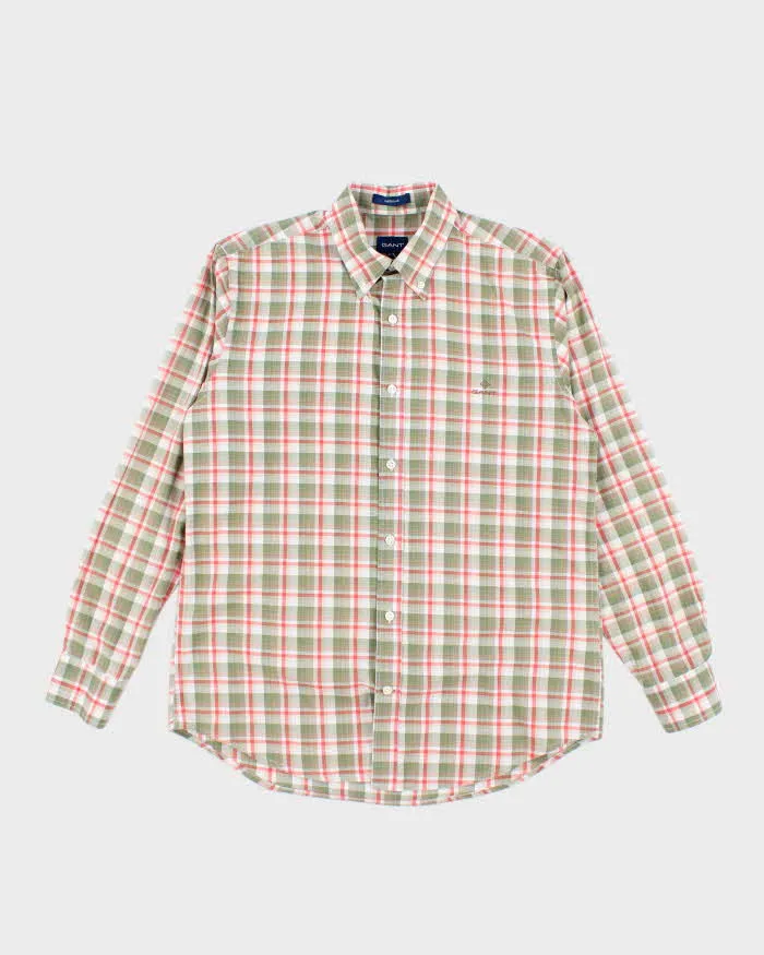 Vintage 00s Gant Checked Long Sleeve Shirt - M sold by Rokit