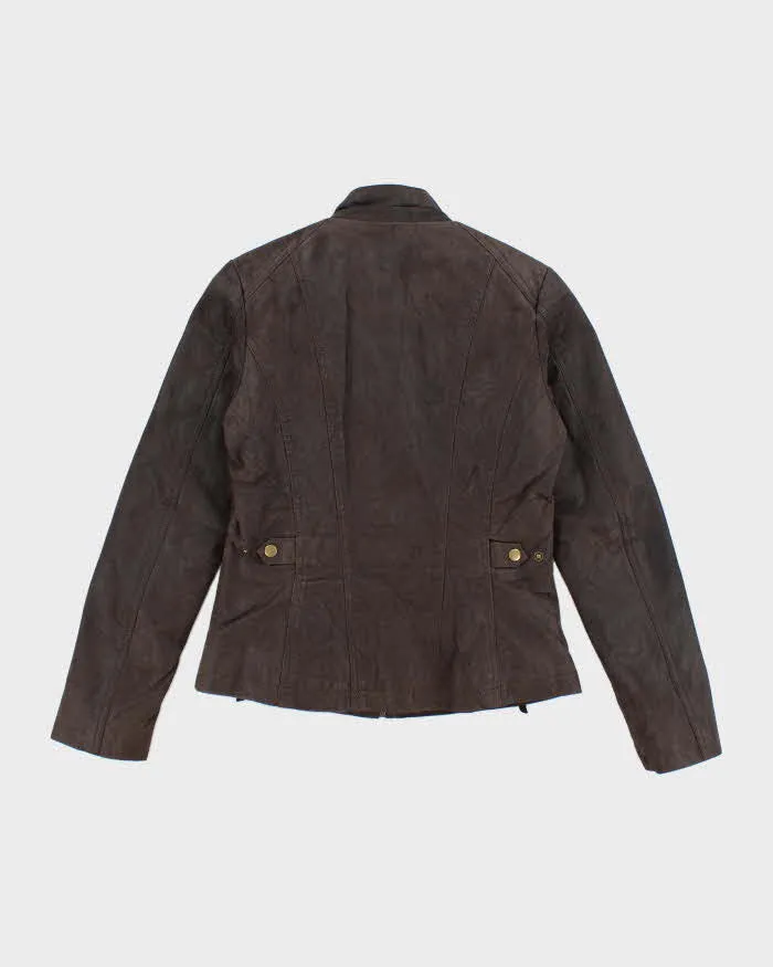 Vintage Y2K Danier Cropped Suede Zip Up Jacket - XS sold by Rokit product image thumbnail 2