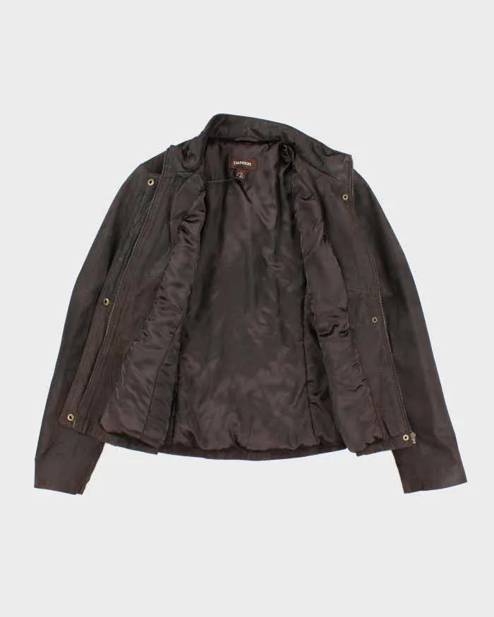 Vintage Y2K Danier Cropped Suede Zip Up Jacket - XS sold by Rokit product image thumbnail 5