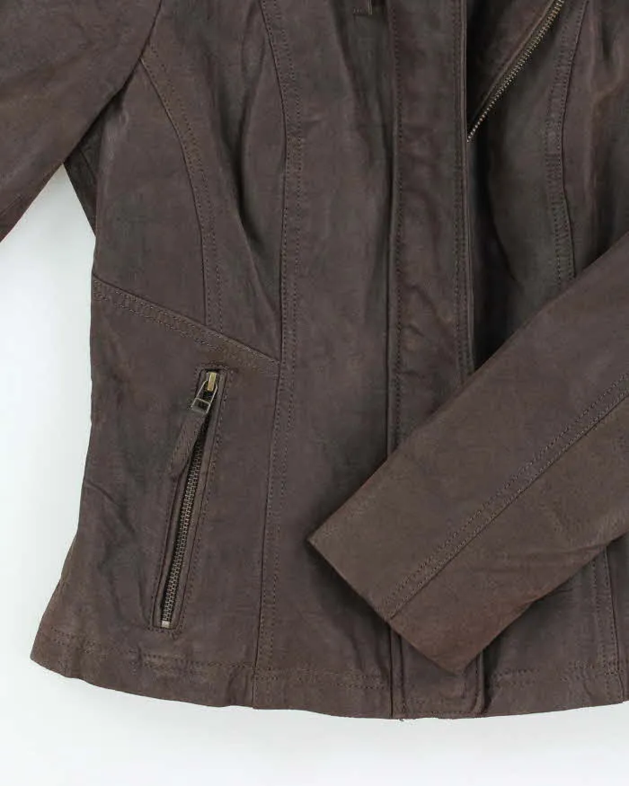 Vintage Y2K Danier Cropped Suede Zip Up Jacket - XS sold by Rokit product image thumbnail 4