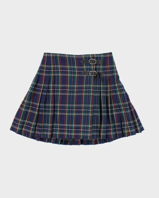 Vintage 90s Boy London Checked Buckle Mini Skirt - XS sold by Rokit