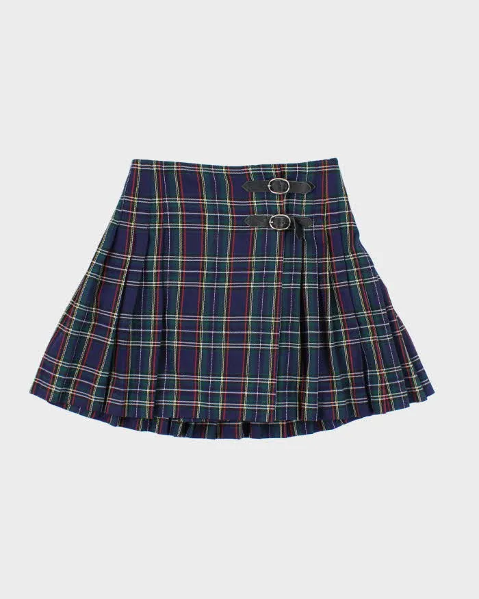 Vintage 90s Boy London Checked Buckle Mini Skirt - XS sold by Rokit