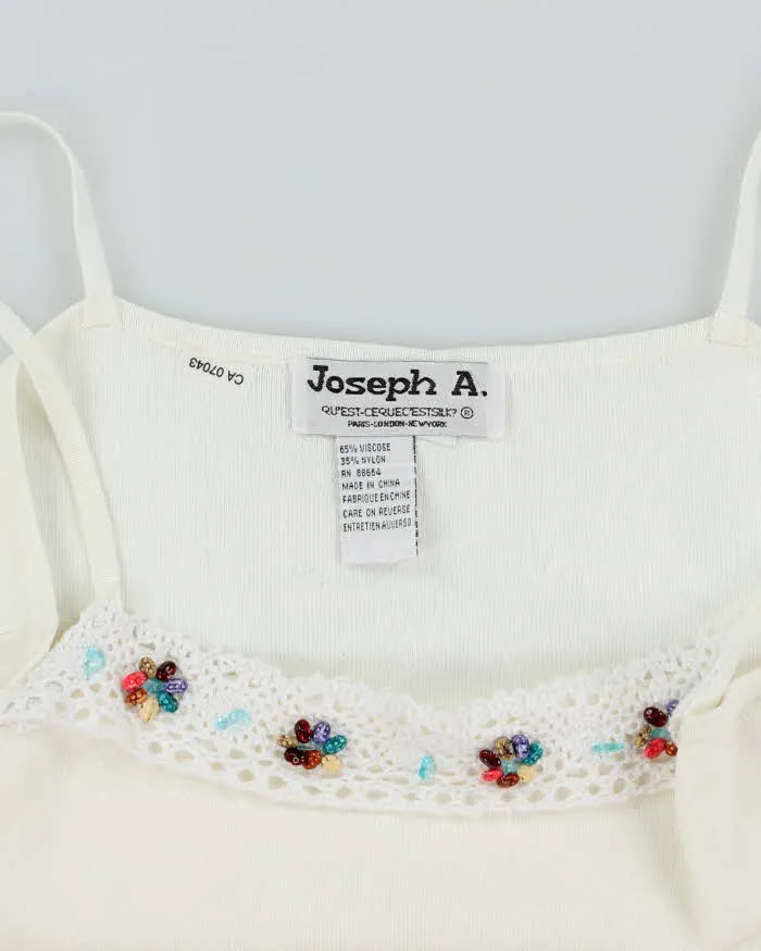 Vintage Y2k 00s Joseph A. Knit Beaded Cami - L sold by Rokit product image thumbnail 4