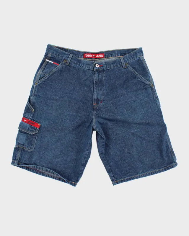 Vintage 2000's Tommy Hilfiger Dark Wash Denim Shorts - W38 L13 sold by Rokit
