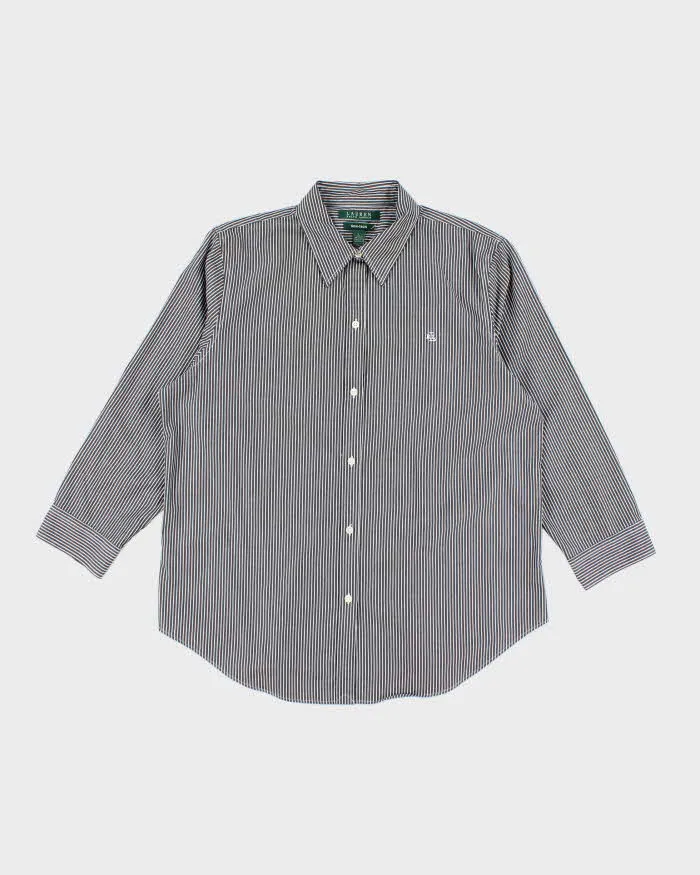 Vintage Ralph Lauren Striped Button-Up Blouse - L sold by Rokit