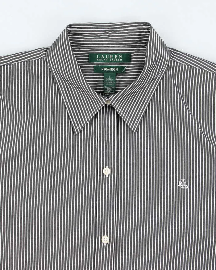 Vintage Ralph Lauren Striped Button-Up Blouse - L sold by Rokit product image thumbnail 3