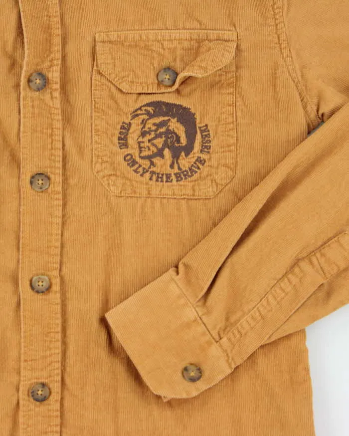 Vintage Y2k 00s Diesel Corduroy Shirt - L sold by Rokit product image thumbnail 4