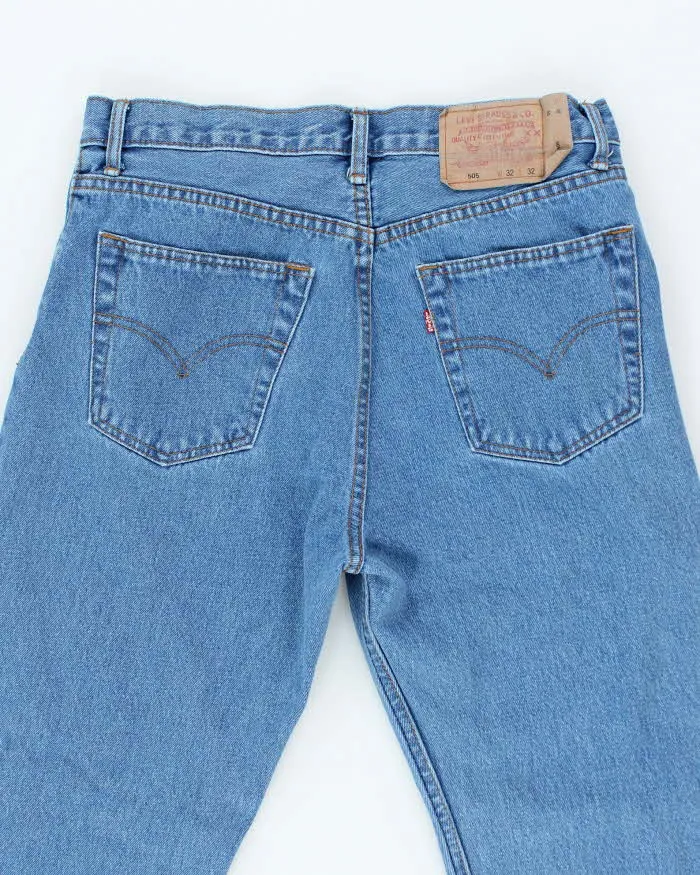 Vintage Levi's 505 Medium Wash Denim Jeans - W28 L30 sold by Rokit product image thumbnail 4