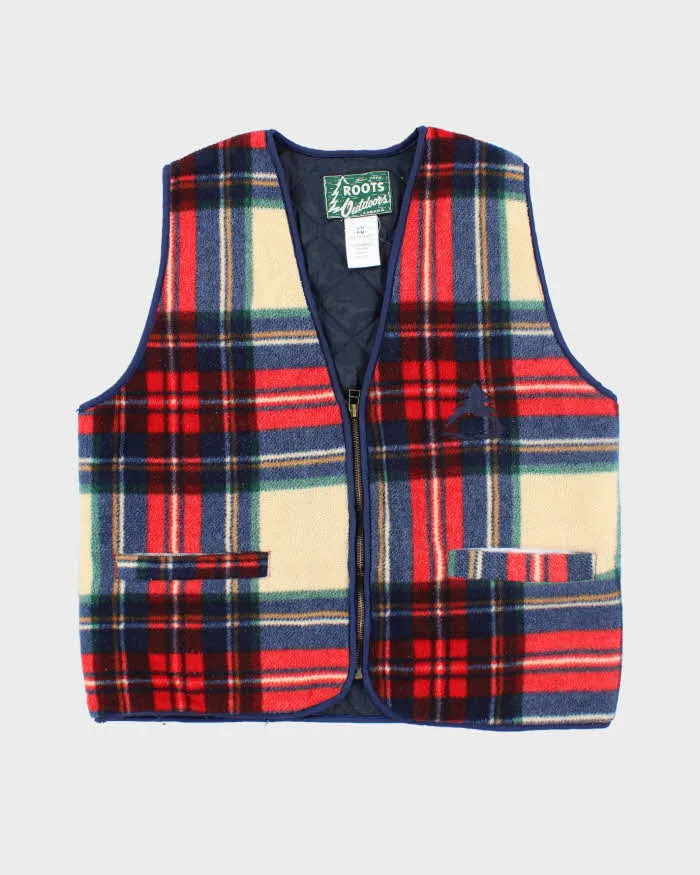 Vintage 90's Roots Quilted Zip Up Gilet - M sold by Rokit