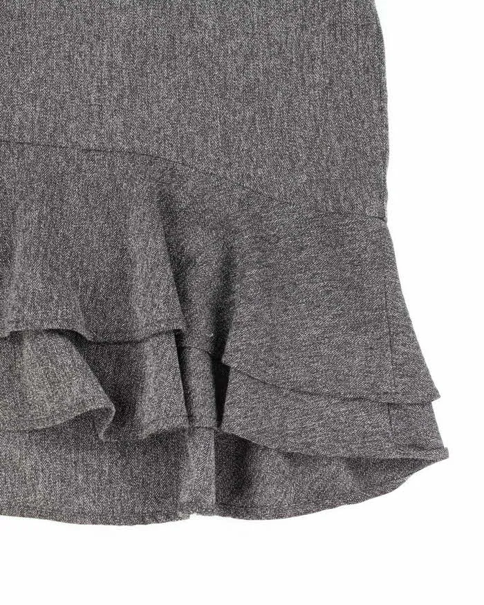 Vintage Y2k 00s Grey Suit Style Skirt - S sold by Rokit product image thumbnail 4