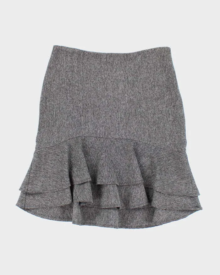 Vintage Y2k 00s Grey Suit Style Skirt - S sold by Rokit