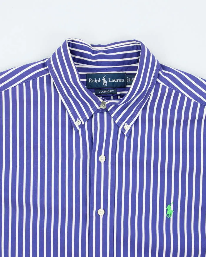 Vintage Ralph Lauren Striped Oversized Long Sleeve Shirt - L sold by Rokit product image thumbnail 3