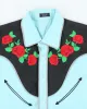 Vintage 90's Western Rose Embroidered Button Up Shirt - L sold by Rokit