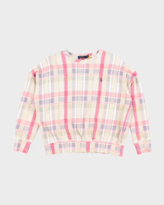 Vintage Ralph Lauren Checked Sweatshirt - M sold by Rokit
