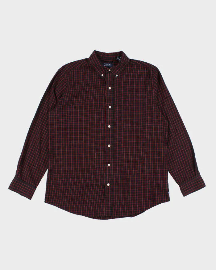 Vintage Chaps Checked Oversized Long Sleeve Shirt - L sold by Rokit