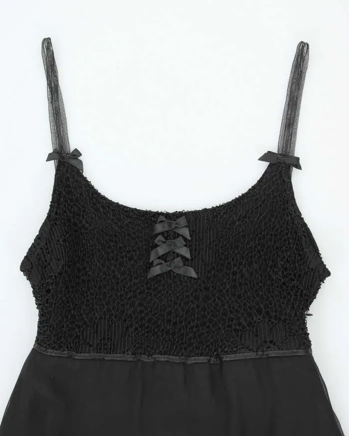 Vintage Y2k 00s Black Lace Dress - S sold by Rokit product image thumbnail 3