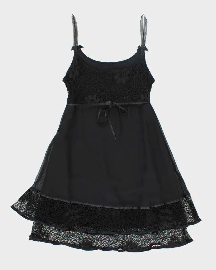 Vintage Y2k 00s Black Lace Dress - S sold by Rokit product image thumbnail 2