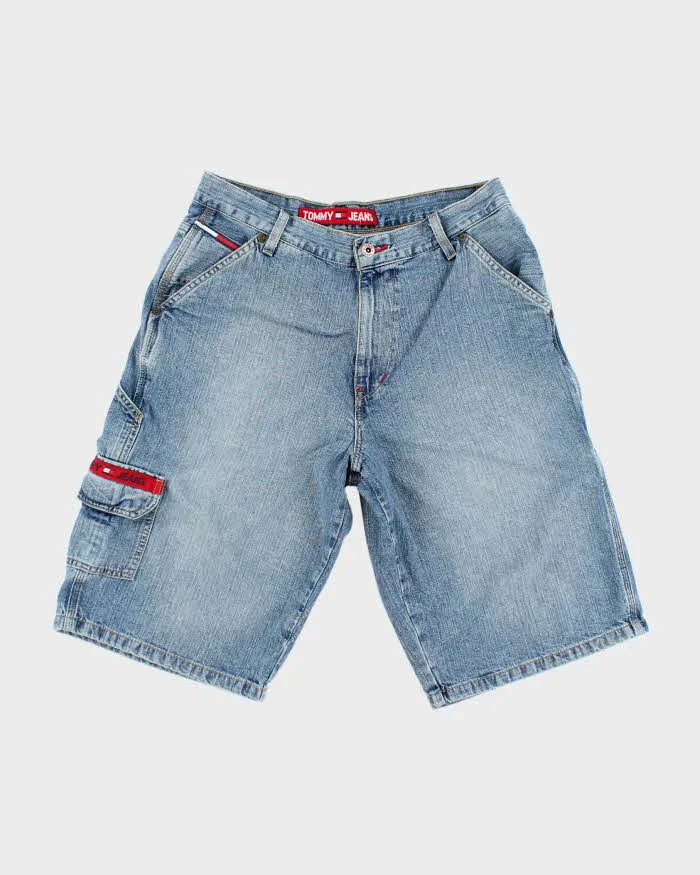 Vintage 2000's Tommy Hilfiger Light Wash Denim Shorts - W32 L13 sold by Rokit