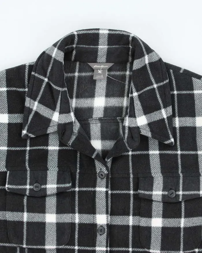 Vintage Eddie Bauer Checked Fleece Flannel Shirt - L sold by Rokit product image thumbnail 3