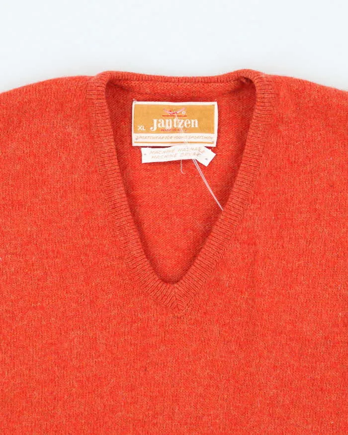 Vintage Jantzen Orange Wool Tank Knit - M sold by Rokit product image thumbnail 3