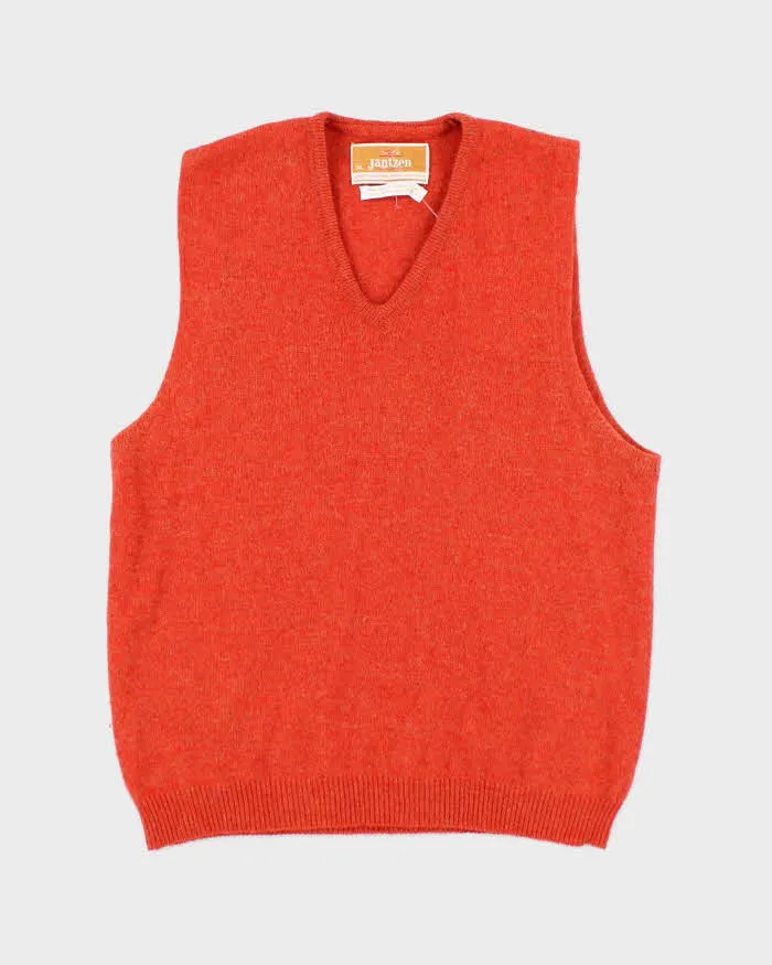 Vintage Jantzen Orange Wool Tank Knit - M sold by Rokit