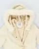 Vintage Y2k 00s Novelti Long Faux Suede Fur Lined Hooded Coat - M sold by Rokit