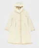 Vintage Y2k 00s Novelti Long Faux Suede Fur Lined Hooded Coat - M sold by Rokit