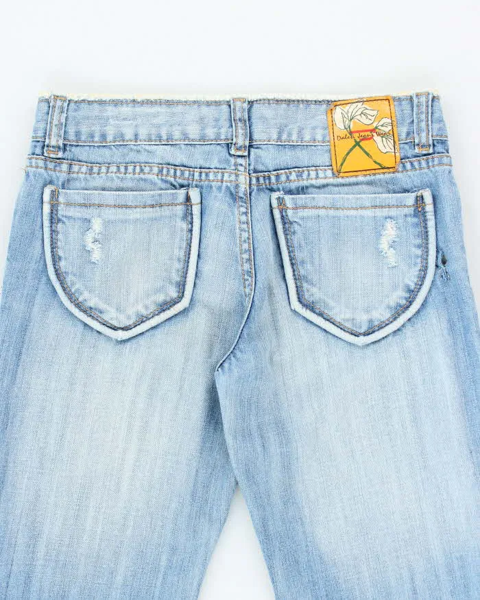 Vintage Y2K Women's Dalesi Light Wash Flared Jeans - W27 L28 sold by Rokit product image thumbnail 4