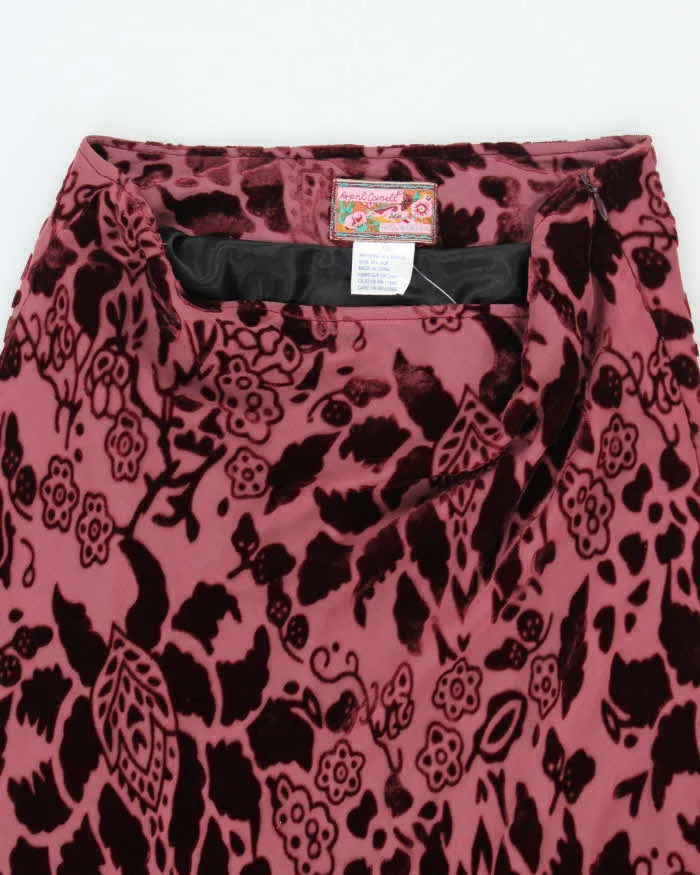 Vintage Y2k 00s April Cornel Silk & Velvet Skirt - XS sold by Rokit product image thumbnail 3