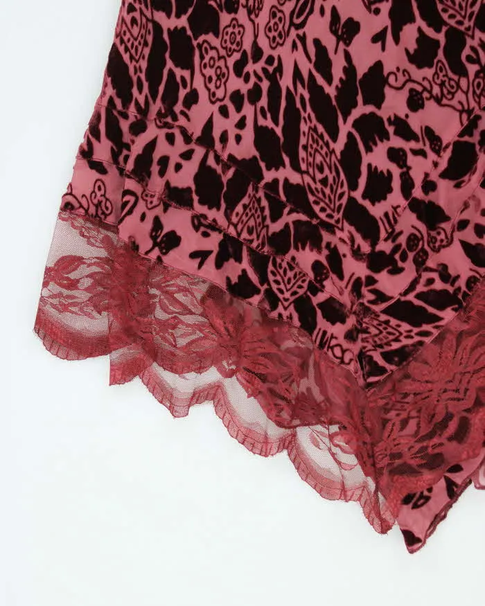 Vintage Y2k 00s April Cornel Silk & Velvet Skirt - XS sold by Rokit product image thumbnail 4