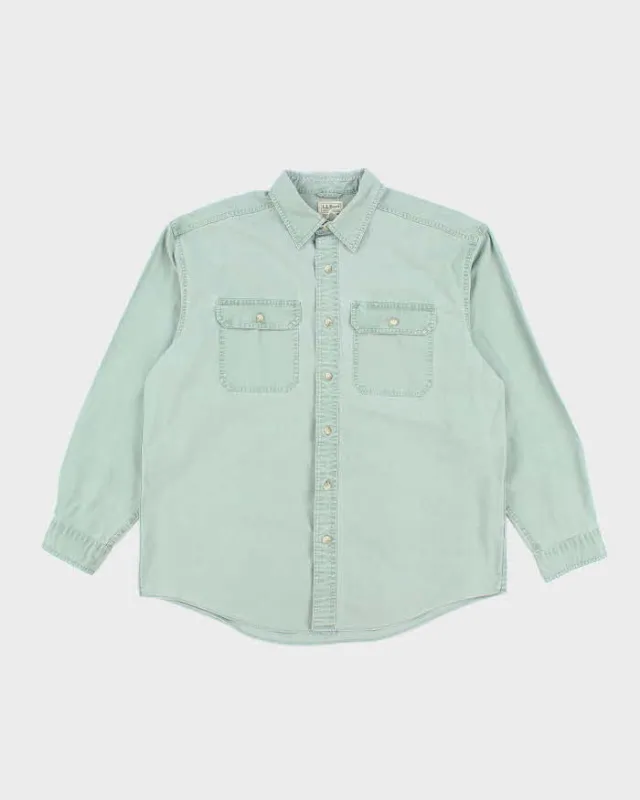 Vintage L.L. Bean Heavyweight Oversized Boxy Long Sleeve Shirt - L made by L.L. Bean