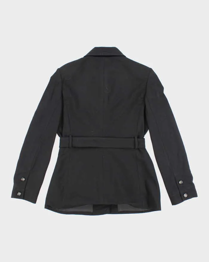 Vintage 90's Women's Iceberg Button Up Wool Blend Belted Jacket - M sold by Rokit product image thumbnail 2