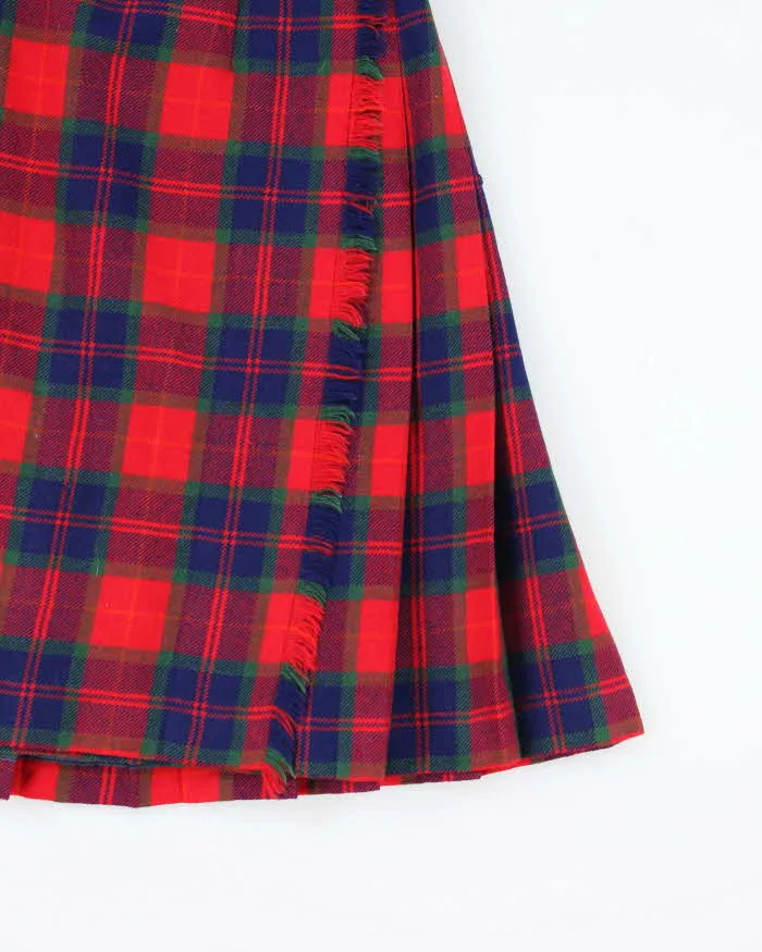 Vintage Aljean Checked Pleated Wool Skirt - XS sold by Rokit product image thumbnail 4