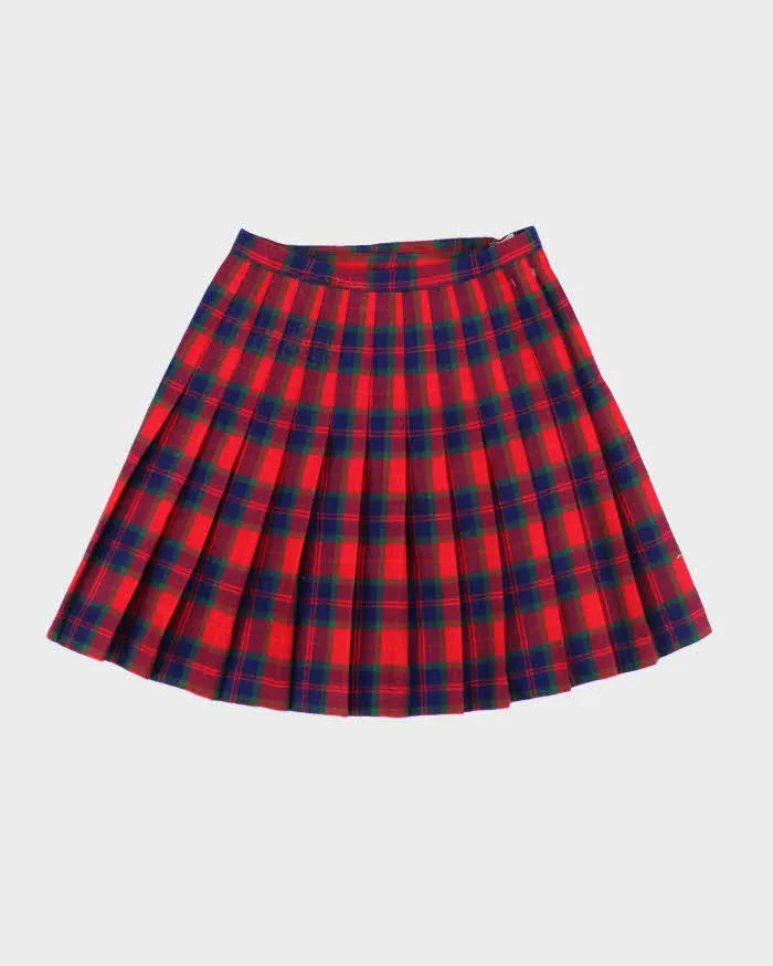 Vintage Aljean Checked Pleated Wool Skirt - XS sold by Rokit product image thumbnail 2
