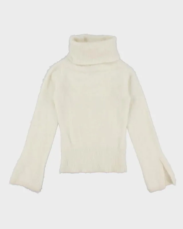 Vintage Y2k 00s Talula Babaton Angora Blend Roll Neck Jumper - XS sold by Rokit