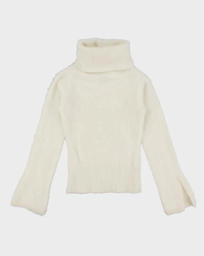 Vintage Y2k 00s Talula Babaton Angora Blend Roll Neck Jumper - XS sold by Rokit