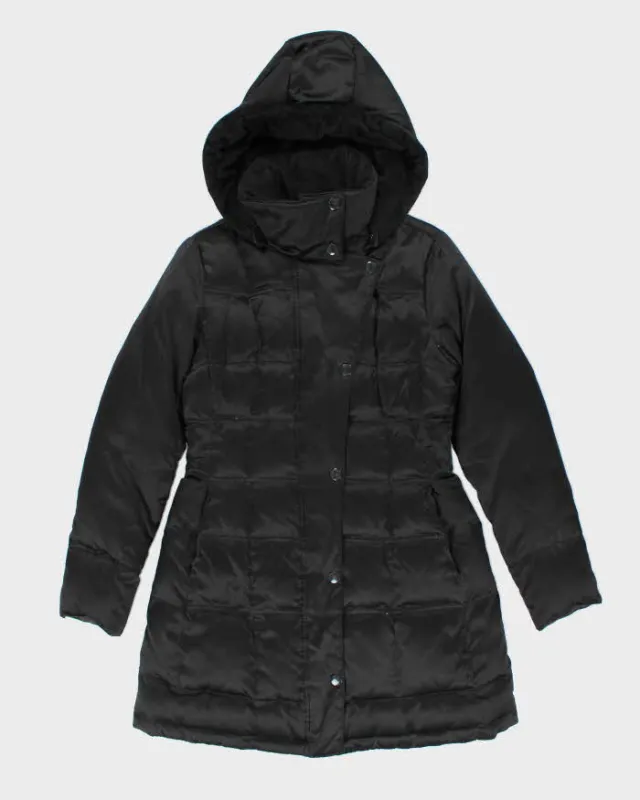 Vintage Y2k 00s DKNY Black Down Hooded Puffer Jacket - XS sold by Rokit