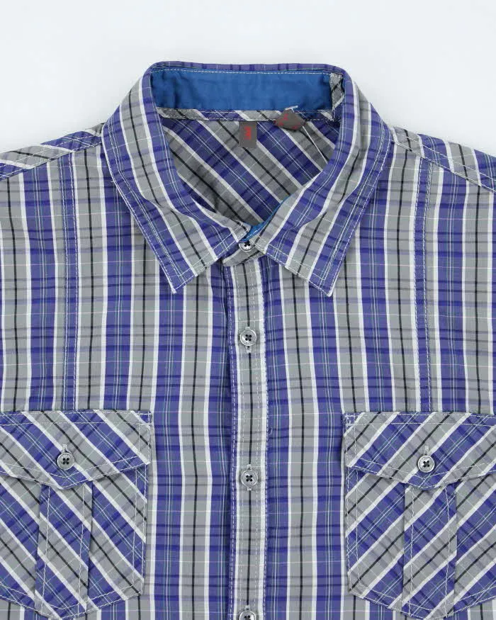Vintage Y2k 00s Esprit Checked Long Sleeve Shirt - L sold by Rokit product image thumbnail 3